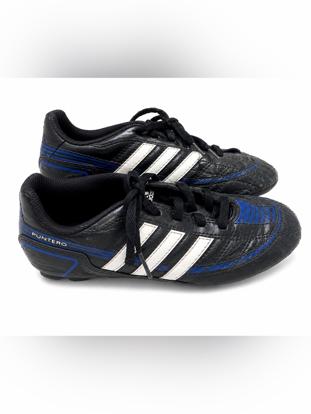 adidas Black, Blue & White Kids Soccer Cleats